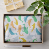 Pazifischer Ozeanwal Wasserfarbe Seidenpapier (Geschenk)