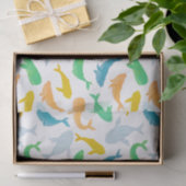 Pazifischer Ozeanwal Wasserfarbe Seidenpapier (Geschenk)