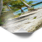 Pazifischer Palmenstrand Fotodruck (Ecke)