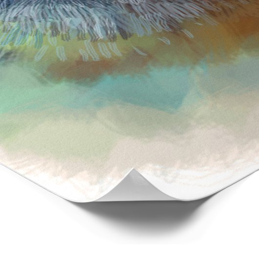 Pazifischer Papageienpapagei Poster (Ecke)