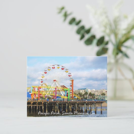 Pazifischer Park, Santa Monica, Ca. Postkarte (Stehend Vorderseite)