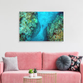 PAZIFISCHER REEF-SHARK 16x24 Leinwanddruck (Insitu (Wohnzimmer))