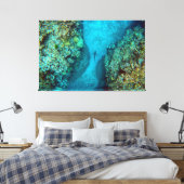 PAZIFISCHER REEF-SHARK 40x60 Leinwanddruck (Insitu (Schlafzimmer))