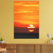 PAZIFISCHER SONNENSATZ 32 x 48 Leinwanddruck (Insitu (Wohnzimmer))