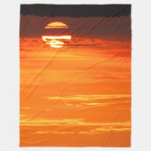 PAZIFISCHER SONNENSATZ FLEECEDECKE (Vorderseite)