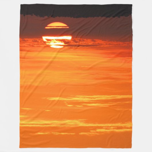 PAZIFISCHER SONNENSATZ FLEECEDECKE (Vorderseite)