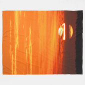 PAZIFISCHER SONNENSATZ FLEECEDECKE (Vorderseite (Horizontal))