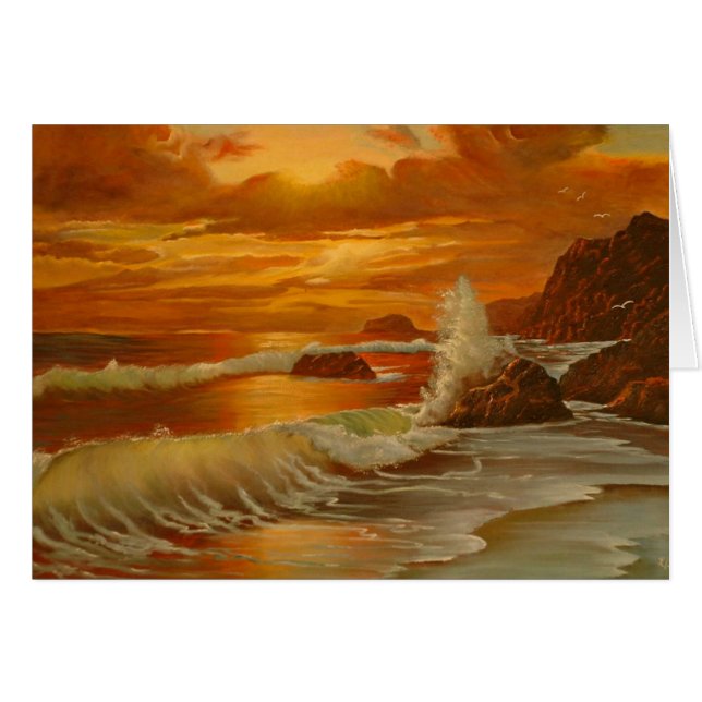 Pazifischer Sonnenuntergang (Vorderseite (Horizontal))