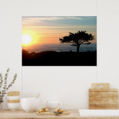 pazifischer Sonnenuntergang Poster (Küche)