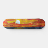 Pazifischer Sonnenuntergang - Surfbrett Skateboard (Horizontal)