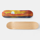 Pazifischer Sonnenuntergang - Surfbrett Skateboard (Horizontal)