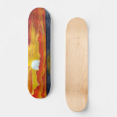Pazifischer Sonnenuntergang - Surfbrett Skateboard (Vorderseite)