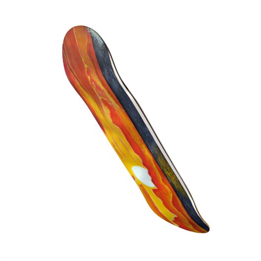 Pazifischer Sonnenuntergang - Surfbrett Skateboard (Vorderseite)