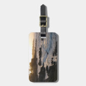 Pazifischer Waldungs-Sonnenuntergang Gepäckanhänger (Vorderseite vertikal)