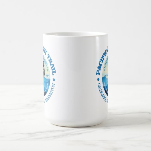 Pazifischer Wappen-Pfad (Hiker C) Kaffeetasse (Mittel)
