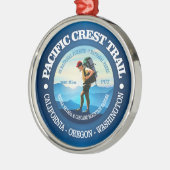 Pazifischer Wappen-Pfad (Hiker C) Silbernes Ornament (Links)