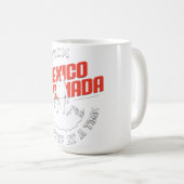 Pazifischer Wappen-Pfad (PCT) Kaffeetasse (VorderseiteRechts)