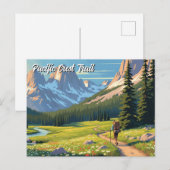 Pazifischer Wappen Postkarte (Vorne/Hinten)