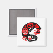 Pazifischer Wohlstand Magnet (Vorderseite/Rückseite)