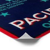 Pazifisches Apfelkernsiegel Poster (Ecke)