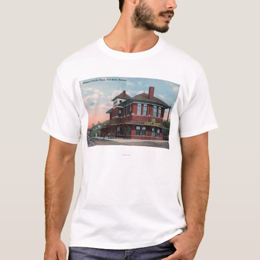 Pazifisches Eisenbahn-Depot Missouris T-Shirt (Vorderseite)