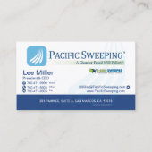 Pazifisches Fegen - Handy Visitenkarte (Rückseite)