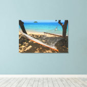 PAZIFISCHES HAMMOCK 24x36 Leinwanddruck (Insitu (Holzboden))