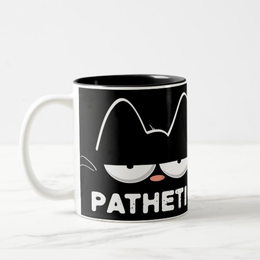 Pazifisches Katzen-Mem Zweifarbige Tasse (Links)