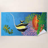 Pazifisches Korallenriff-Badetuch Strandtuch (Vorderseite)