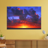 PAZIFISCHES SONNENFEUER 40x60 Leinwanddruck (Insitu (Wohnzimmer))