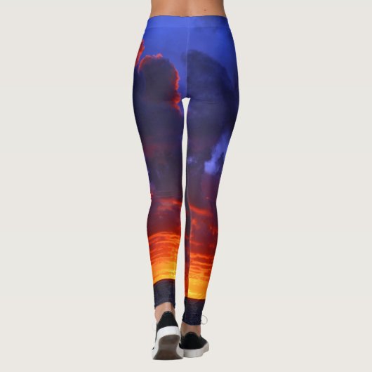 PAZIFISCHES SONNENFEUER LEGGINGS (Rückseite)