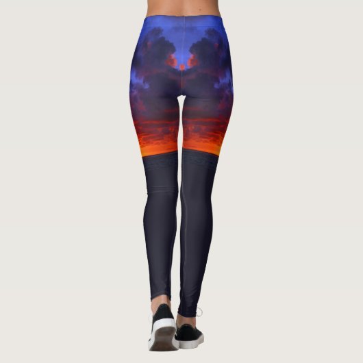 PAZIFISCHES SONNENFEUER LEGGINGS (Rückseite)