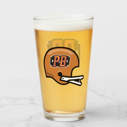 PB Gents FF Logo Pint Glas (Rückseite (gefüllt))