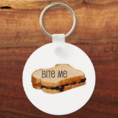 PB&J "BITE ME" SANDWICH PRINT SCHLÜSSELANHÄNGER (Vorderseite)