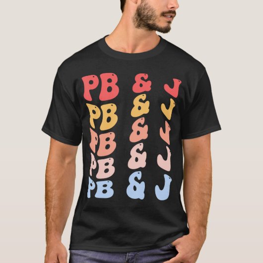Pb J Groovy Peanut Butter and Jelly T-Shirt (Vorderseite)
