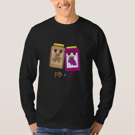 Pb+j Niedlich Peanut Butter & Jelly Matching Costu T-Shirt (Vorderseite)