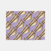 PB&J Peanut Butter and Grape Jelly Sandwich Fleecedecke (Vorderseite (Horizontal))