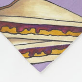 PB&J Peanut Butter and Grape Jelly Sandwich Fleecedecke (Ecke)