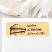 PB&J Peanut Butter und Jelly Sandwich Lunch Labels (Insitu)