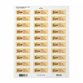 PB&J Peanut Butter und Jelly Sandwich Lunch Labels (Vorne)