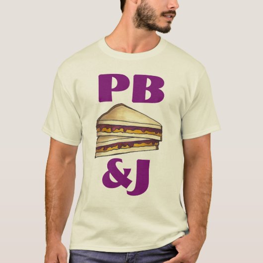 PB&J Peanut Butter und Jelly Sandwich T - Shirt (Vorderseite)