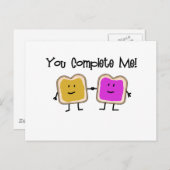 PB & J POSTKARTE (Vorne/Hinten)