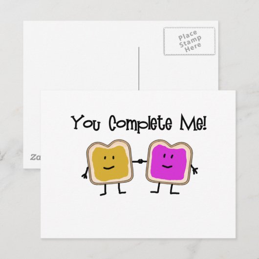 PB & J POSTKARTE (Vorne/Hinten)