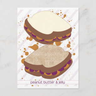PB&J Sandwiches Postkarte