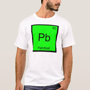 Pb - Paintball Chemistry Element Symbol Sport T-Sh T-Shirt