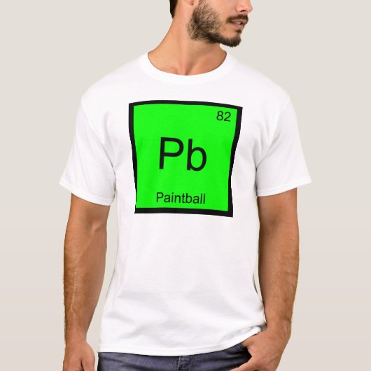 Pb - Paintball Chemistry Element Symbol Sport T-Sh T-Shirt (Vorderseite)