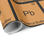 Pb - Peanut Butter Chemie Periodisches Tabellensym Geschenkpapier (Rolleneckpunkt)