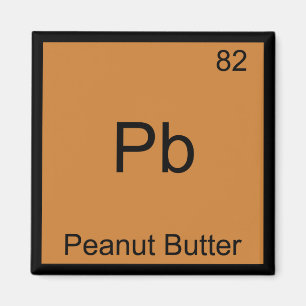 Pb - Peanut Butter Chemie Periodisches Tabellensym Magnet