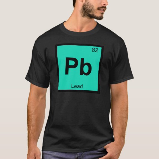 Pb - Periodisches Symbol-Element für die Bleichemi T-Shirt (Vorderseite)