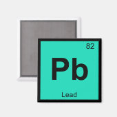 Pb - Periodisches Symbol für die Bleichemie Magnet (Vorderseite/Rückseite)